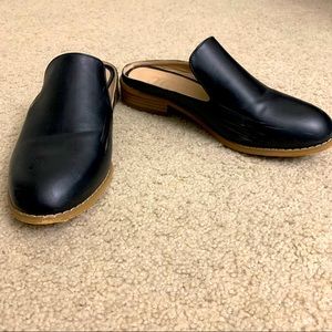 Black Charly Mules 6.5